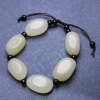 White jade bracelet for men details Picture